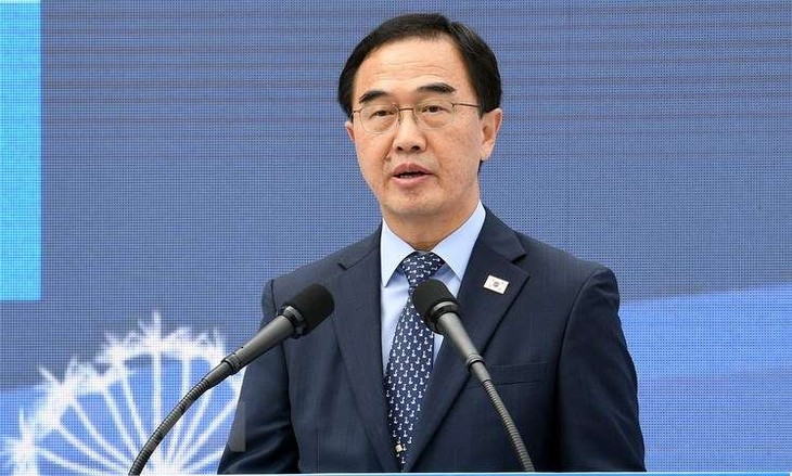 Republik Korea menggelarkan proyek-proyek antar-Korea untuk mendorong denuklirisasi  - ảnh 1