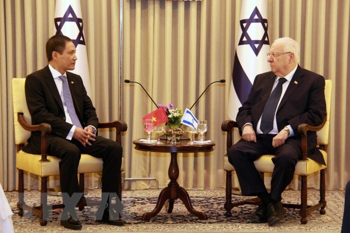 Dutar Besar Viet Nam, Do Minh Hung menyampaikan surat mandat kepada Presiden Israel - ảnh 1