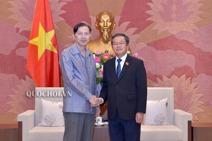 Wakil Ketua MN Do Ba Ty menerima delegasi Institut Penelitian Hukum Parlemen Laos - ảnh 1