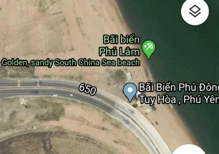 Membantah Google Maps yang memberikan informasi salah tentang pantai di Kota Tuy Hoa, Provinsi Phu Yen - ảnh 1