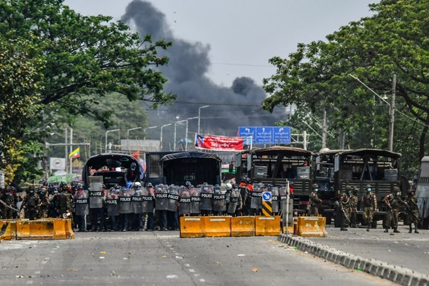 DK PBB Membuat Rencana Melakukan Sidang tentang Situasi Myanmar - ảnh 1