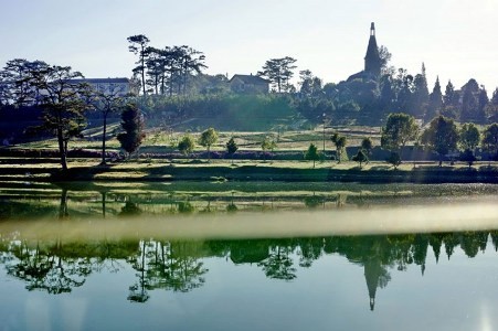 Schöner und attraktiver See Xuan Huong in Da Lat - ảnh 4