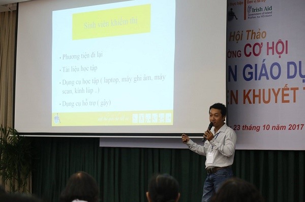 Chancen zur Annäherung an Bildung für Studenten mit Behinderung geben - ảnh 1