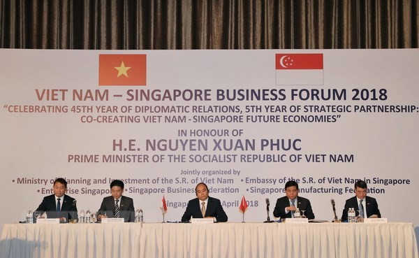 Premierminister Nguyen Xuan Phuc: Vietnam begrüßt Investoren Singapurs - ảnh 1