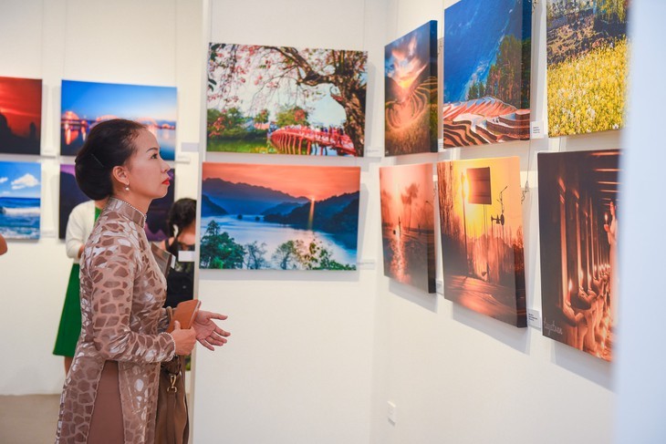 Gemeinnützige Ausstellung “Reise des Lichts” zieht zahlreiche Besucher an - ảnh 4