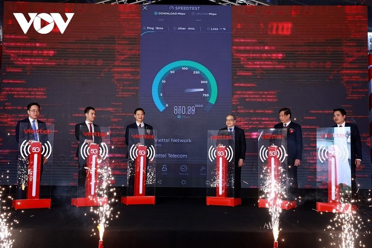Eröffnung des 5G-Netzwerks in der Industriezone in Bac Ninh - ảnh 1