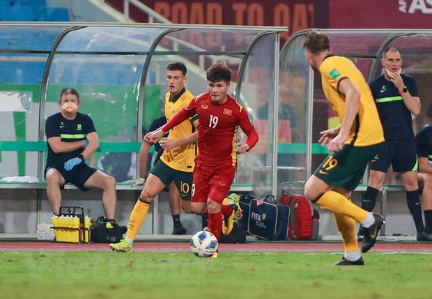 Mittelfeldspieler Quang Hai: Vietnamesische Mannschaft will gegen Japan Punkte holen - ảnh 1