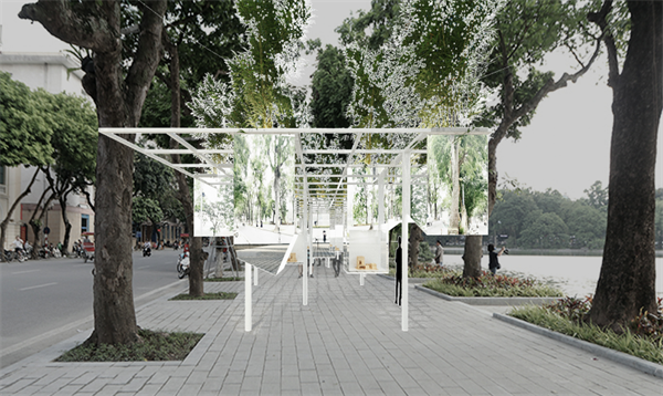 Ausstellung „Die Zukunft des Wohnraums in Vietnam” in der Fußgänerzone um den Hoan-Kiem-See herum - ảnh 1