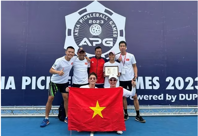 Zwei Silbermedaillen bei der Pickleball-Asienmeisterschaft - ảnh 1