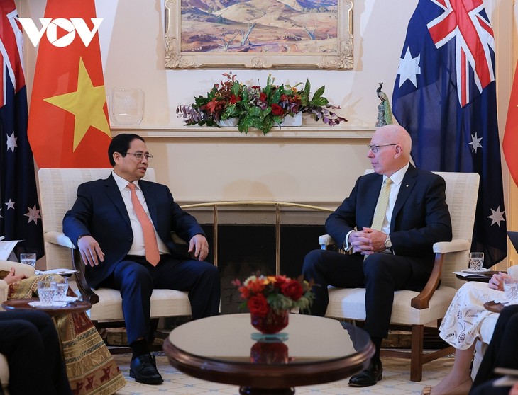 Premierminister Pham Minh Chinh trifft australische Spitzenpolitiker - ảnh 1