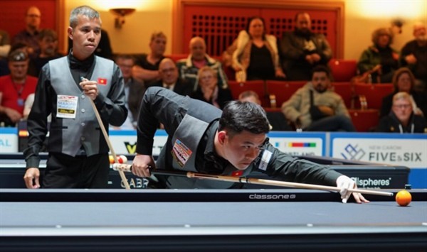 Phuong Vinh und Quyet Chien bereiten sich auf Billard-Asienmeisterschaft vor - ảnh 1