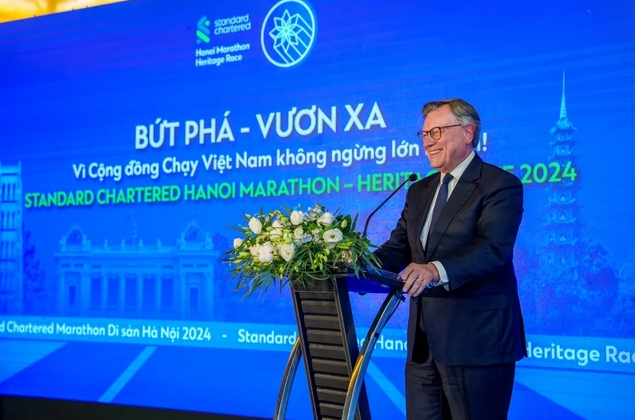 Standard Chartered Marathon Hanoi 2024: Wegmessung und Testlauf abgeschlossen - ảnh 1