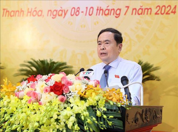 Parlamentspräsident Tran Thanh Man nimmt an der 20. Sitzung des Volksrats der Provinz Thanh Hoa teil - ảnh 1