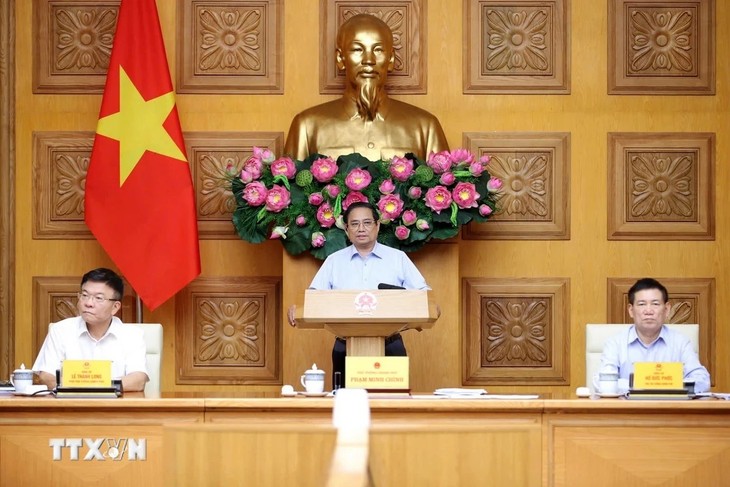 Premierminister Pham Minh Chinh: Der Gesetzaufbau fordert bahnbrechendes Denken und strategische Vision - ảnh 1