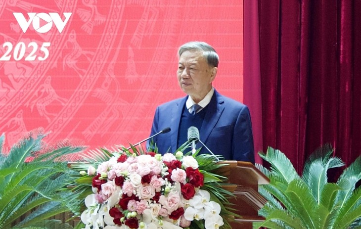 KPV-Generalsekretär To Lam besucht die Provinz Ha Giang - ảnh 1