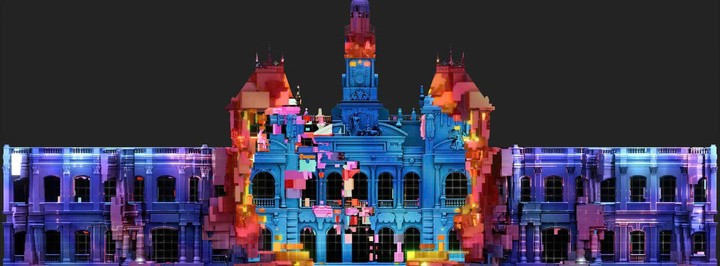 Erstes internationales 3D-Mapping-Kunstprogramm in Vietnam - ảnh 1