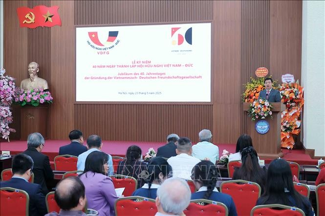 Feier zum 40. Gründungstag der vietnamesisch-deutschen Freundschaftsgesellschaft - ảnh 1