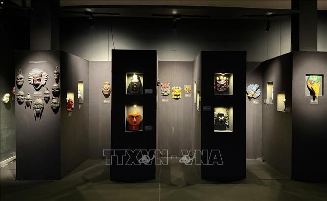 Eindrücke vietnamesischer Masken bei asiatischer Kunstausstellung in Indien - ảnh 1