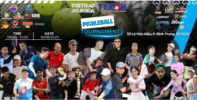Pickleball-Turnier 2025 der Sport- und Kulturzeitung verbindet Presse und Künstler - ảnh 1