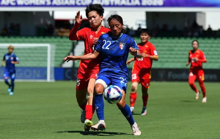 Die vietnamesische Frauen-Nationalmannschaft unterliegt der Auswahl Taipehs (China) beim Asien-Cup der Frauen 2026  - ảnh 1