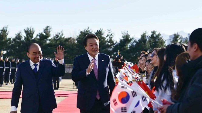 포괄적 전략적 동반자 관계에 대한 베트남-한국 공동언론발표 - ảnh 1