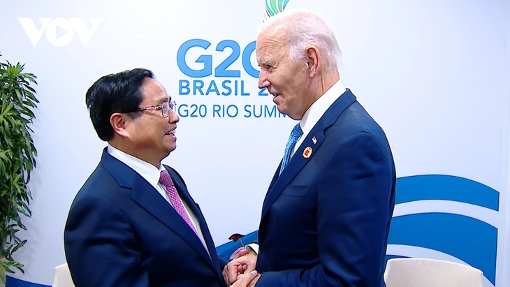 ‘G20 정상회의 참석’ 팜 민 찐 총리, 각국 정상 및 국제기구 지도자 만나 - ảnh 2