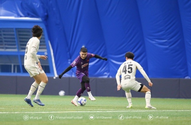 베트남 男 축구 대표팀, 한국 전지훈련 3연승 - ảnh 1