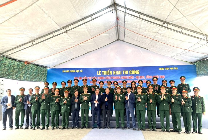 태풍 ‘야기’로 무너진 퐁쩌우 다리 건설 착공 - ảnh 1