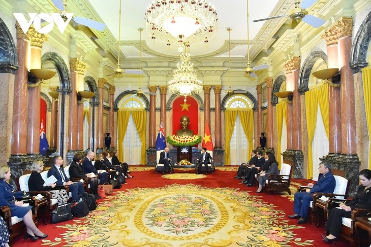 르엉 끄엉 국가주석, ‘베트남 공식 방문’ 뉴질랜드 총리 접견 - ảnh 2