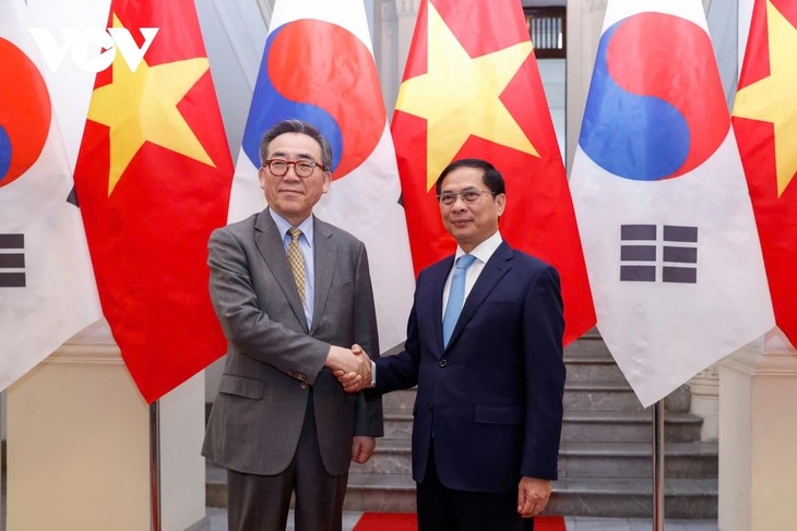 조태열 韓 외교장관, 베트남 공식 방문 시작…외교장관과 회담 - ảnh 1