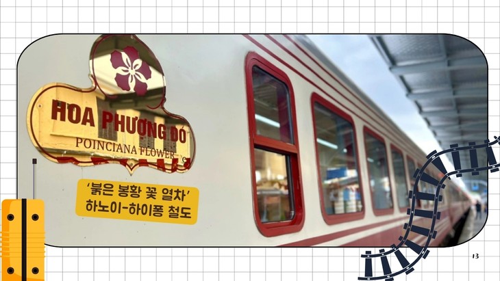 하이퐁 '붉은 봉황 꽃’ 열차, 새로운 여행 포인트로 주목 - ảnh 4