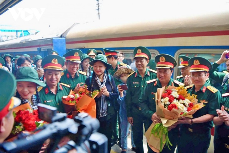 독립​기념일 80주년 기념 국군 시가행진 참여 부대, 하노이 도착 - ảnh 2