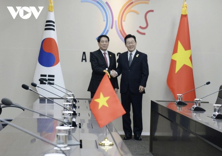 ‘경주 APEC 참석’ 르엉 끄엉 국가주석, 이재명 韓 대통령과 정상회담 - ảnh 1