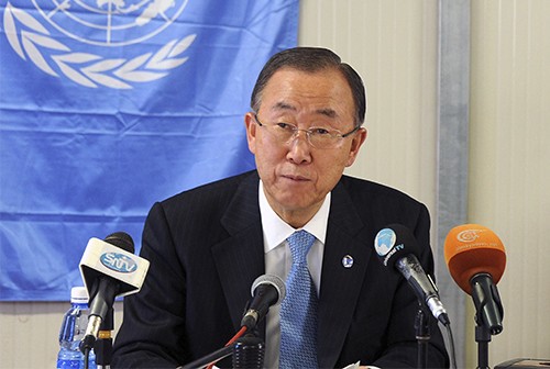  អគ្គលេខាធិការអ.ស.បលោក Ban Ki moon អំពាវនាវការពារមជ្ឈដ្ឋានអ្នក សាព័ត៌មាន - ảnh 1