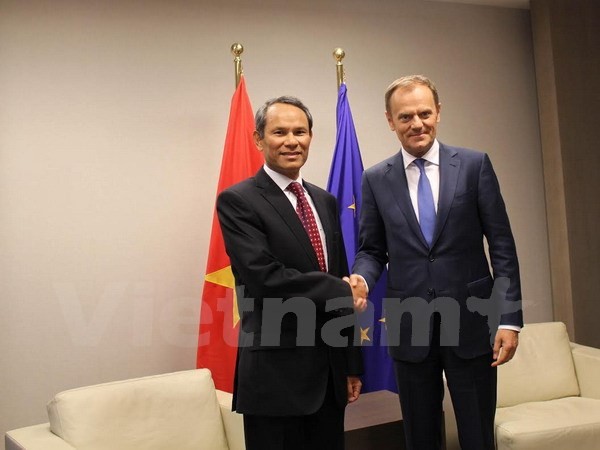 EU ជានិច្ចកាលគោរពការជំរុញខ្លាំងកិច្ចសហប្រតិបតិ្តការជាមួយវៀតណាម - ảnh 1