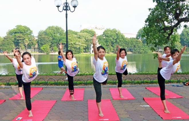 វៀតណាមជួយជ្រោមជ្រែងទិវាអន្តរជាតិ Yoga ទី២១មិថុនា - ảnh 1