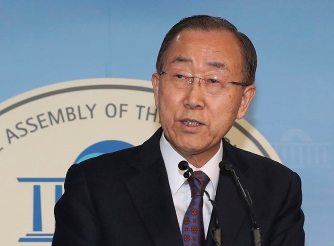 អតីតអគ្គលេខាធិការ អ.ស.ប.  Ban Ki Moon មិនឈរឈ្មោះក្នុងការបោះឆ្នោតប្រធានាធិបតីកូរ៉េខាងត្បូង - ảnh 1