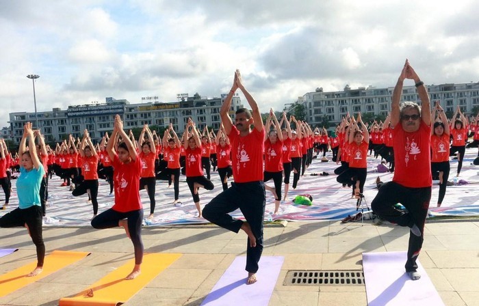  Hari Yoga Internasional ke-6 menyerap keikutsertaan hampir 3.000 orang - ảnh 1