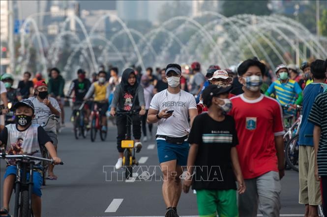 Indonesia mempertimbangkan mengenakan kembali langkah-langkah pembatasan secara serius karena wabah Covid-19 - ảnh 1