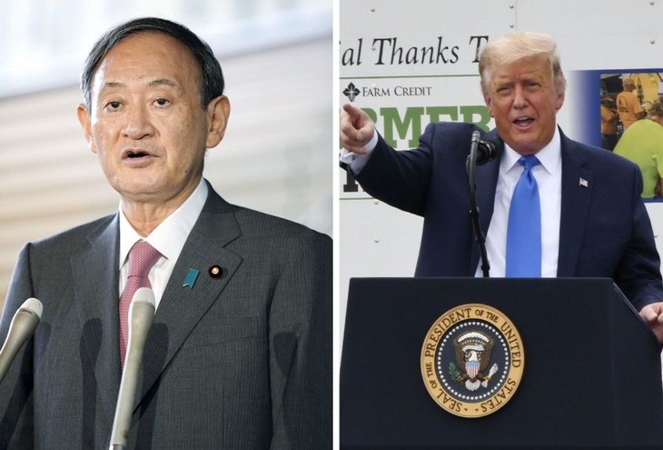 PM Jepang baru, Suga Yoshihide dan Presiden AS, Donald Trump untuk pertama kalinya mengadakan pembicaraan telepon - ảnh 1