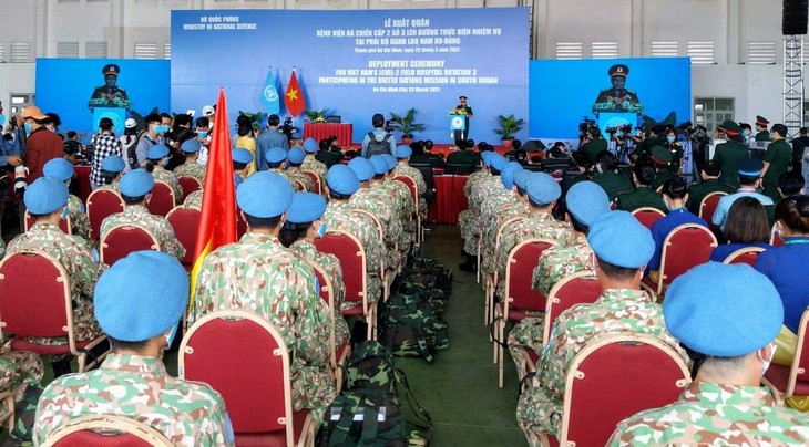 Rumah Sakit Lapangan Tingkat 2 Nomor 3 Siap Berangkat ke Sudan Selatan untuk Melakukan Tugas Internasional - ảnh 1