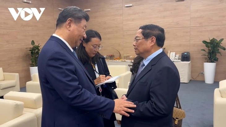 PM Vietnam, Pham Minh Chinh Lakukan Pertemuan dengan Sekjen, Presiden Tiongkok, Xi Jinping - ảnh 1