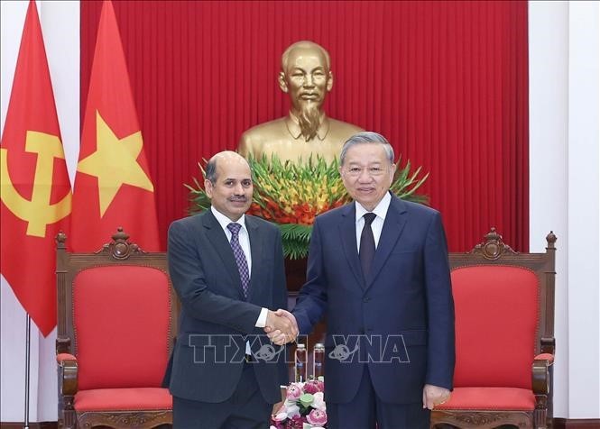 Sekjen To Lam Menerima Dubes India - ảnh 1