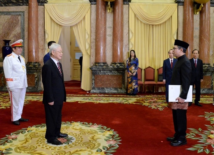 Sekjen, Presiden Nguyen Phu Trong Terima Duta Besar Yang Menyampaikan Surat Mandat Negara - ảnh 1