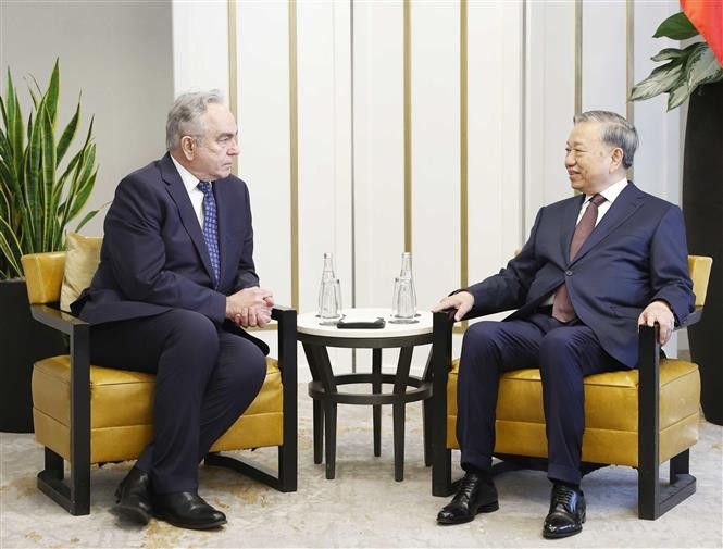 苏林会见美国前副国务卿库尔特•坎贝尔 - ảnh 1