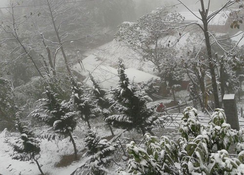 Sapa town in snow - ảnh 7