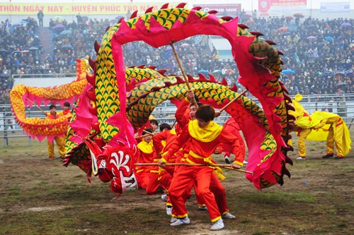 First buffalo fighting festival in Hanoi  - ảnh 2