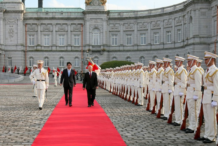 Official reception held for Party leader Nguyen Phu Trong in Japan - ảnh 1