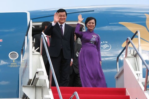 President Truong Tan Sang leaves for state visit to Germany - ảnh 1