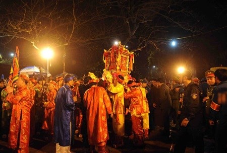 Ngoc Lo palanquin parade kicks off Tran Temple Fest - ảnh 1